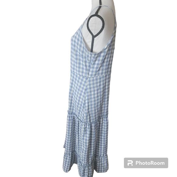 Nanette Lepore Gingham Sleeveless Maxi Dress. Size 10. - Picture 6 of 10
